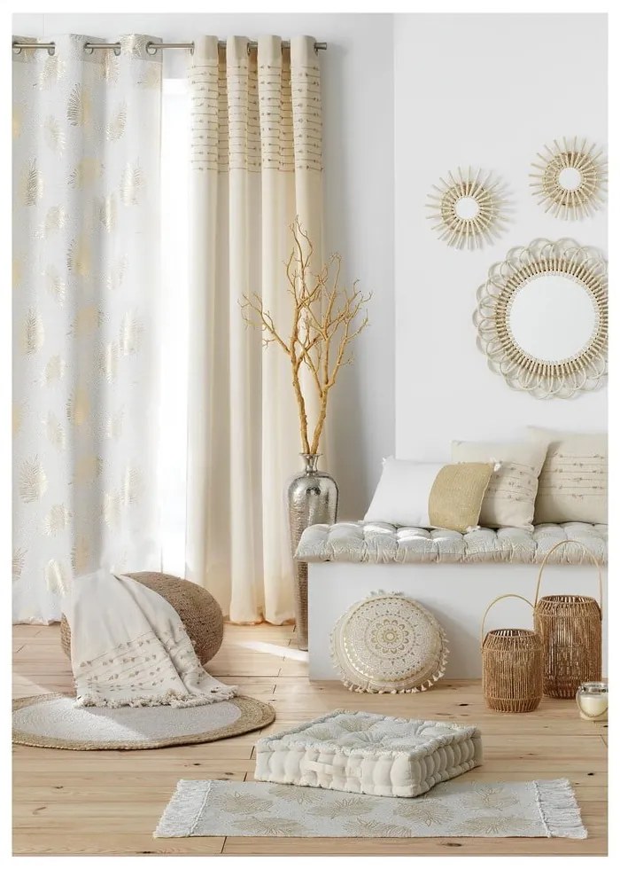 Béžový bavlnený záves 140x240 cm Golden Sunset – douceur d'intérieur
