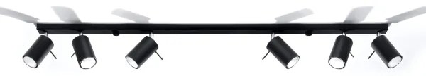 Brilagi - LED Bodové svietidlo ASMUS 6xGU10/7W/230V čierna