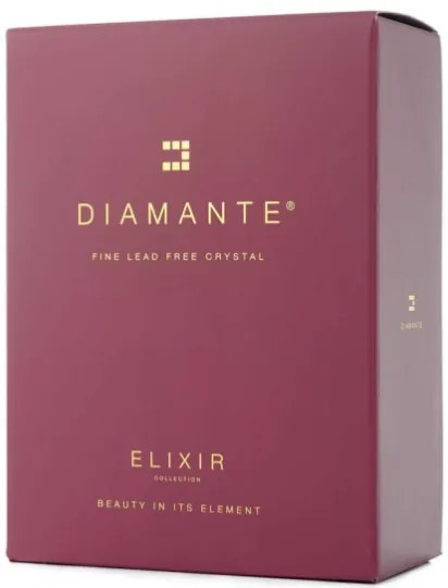 Dekorant Svadobné poháre na červené víno Romance simple s kamienkami Swarovski 330ml 2KS