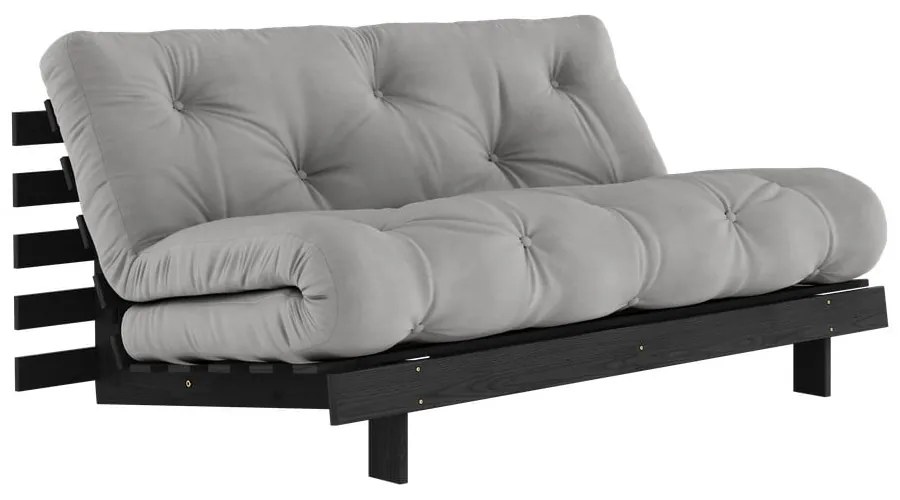 Sivá rozkladacia pohovka 160 cm Roots Black Night – Karup Design