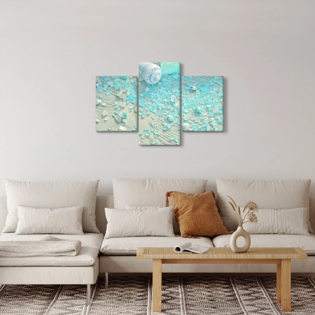 Obraz - Prímorská atmosféra v tyrkysových odtieňoch (90x60 cm)