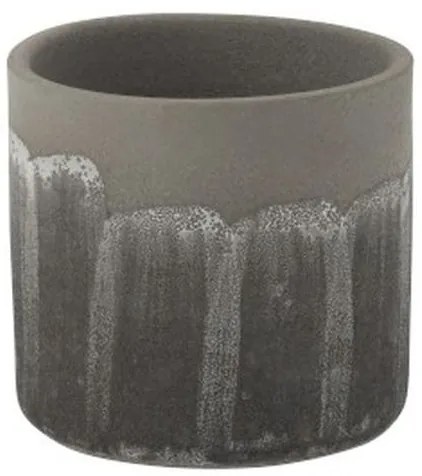 Šedý granitový obal na kvetináč Transition L - Ø 17 * 16 cm