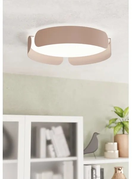 Eglo 99623 - LED stropné svietidlo VALCASOTTO LED/20W/230V Ø 37 cm hnedá