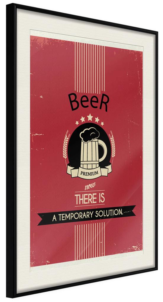 Artgeist Plagát - Premium Beer [Poster] Veľkosť: 40x60, Verzia: Zlatý rám