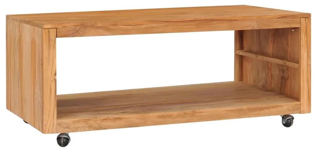 Konferenčný stolík 110x60x40 cm masívne teakové drevo