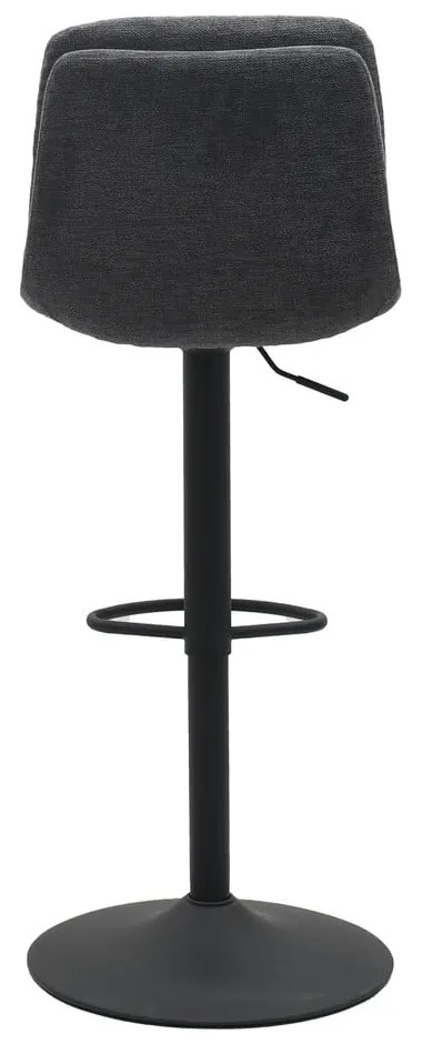 Tmavosivá barová stolička s nastaviteľnou výškou Colville – Unique Furniture