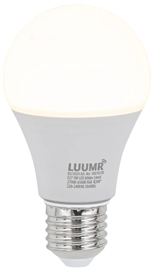 Sada 5 ks E27 Stmievateľné LED žiarovky A60 Opal 9W 806lm 2700-6500K