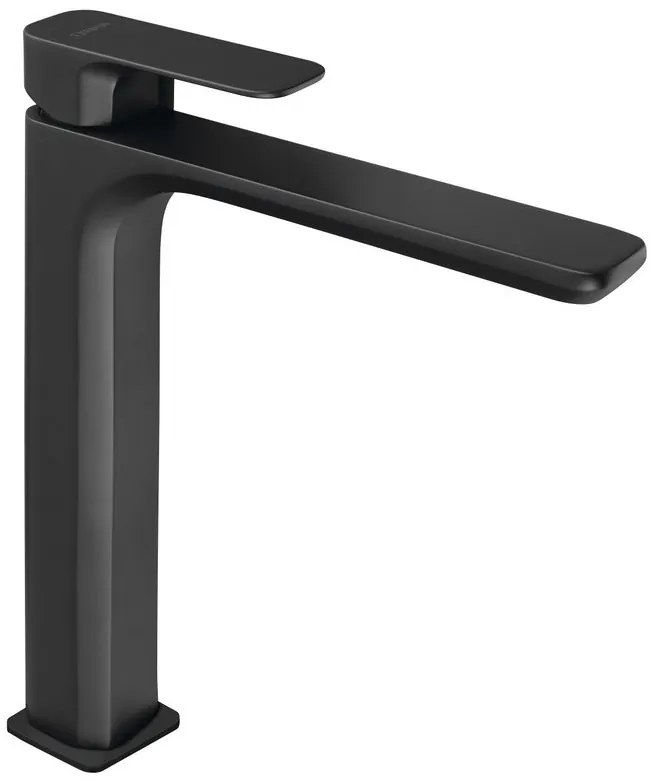 Sapho Sapho, SPY stojánkova umývadlová batéria vysoká bez výpuste, predĺžená hubica, čierna matná, PY07/15