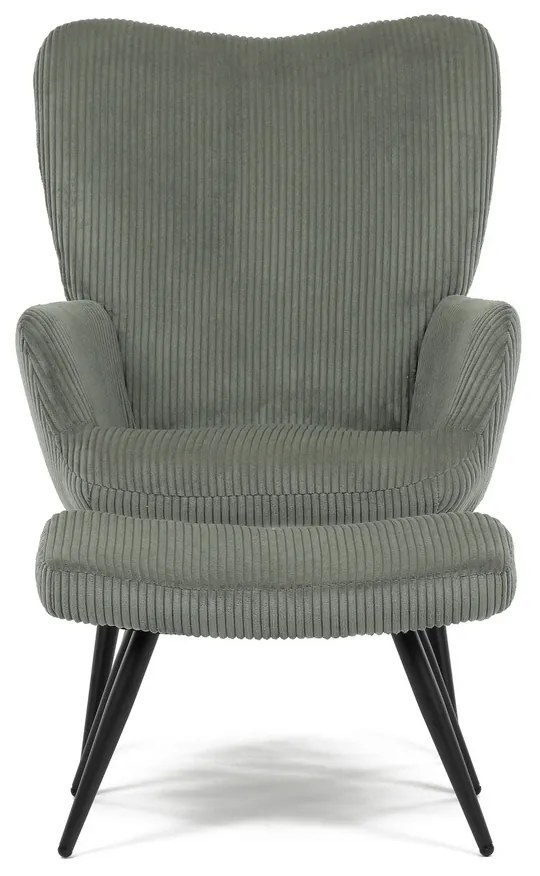 Relaxačné kreslo s podnožkou L7285 GRN6, zelené