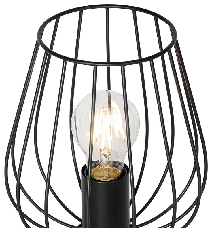 Moderná stolná lampa čierna - Palica