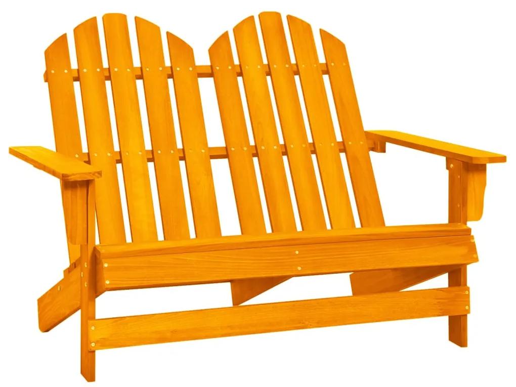 2-miestna záhradná stolička Adirondack jedľový masív oranžová 315908