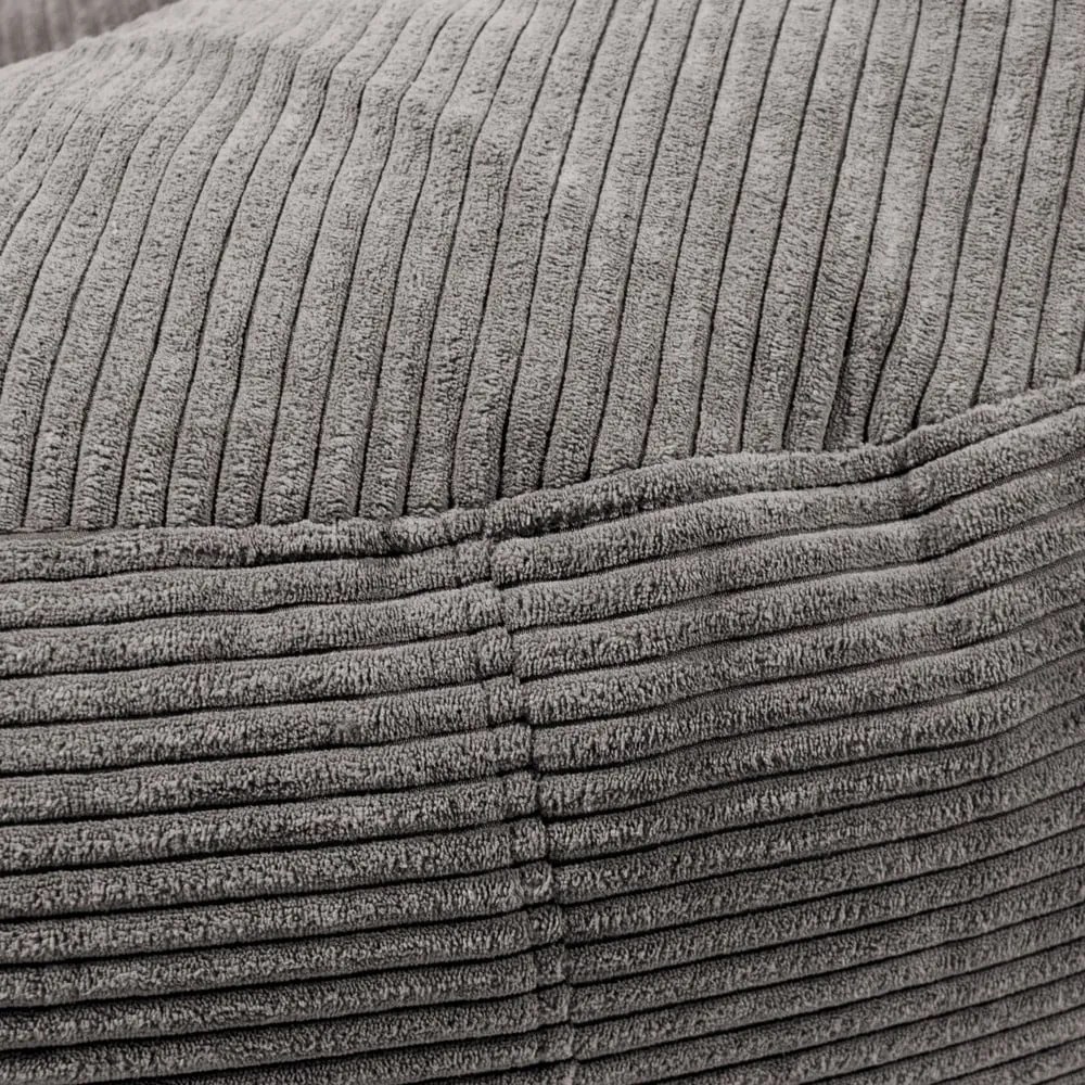 Čierny menčestrový sedací vak Roll 135 – SLOWDOWN