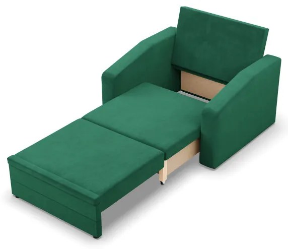 Kreslo ORBIT Kronos rozkladacie, fľaškovo zelené