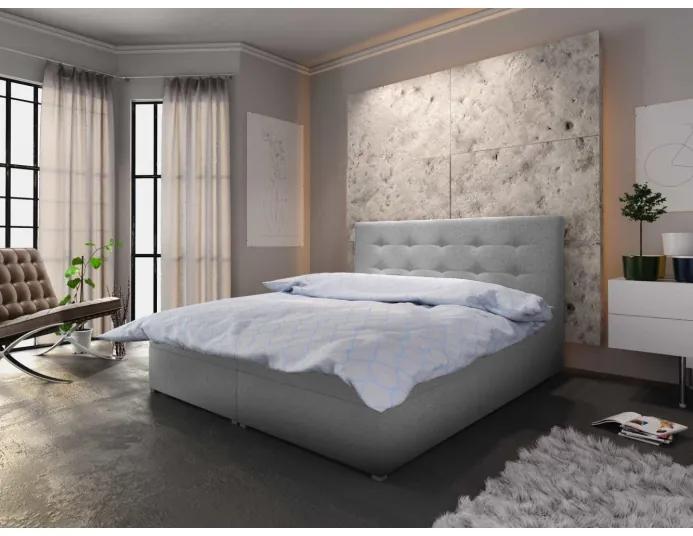 Moderná posteľ s úložným priestorom STIG I 140x200, šedá