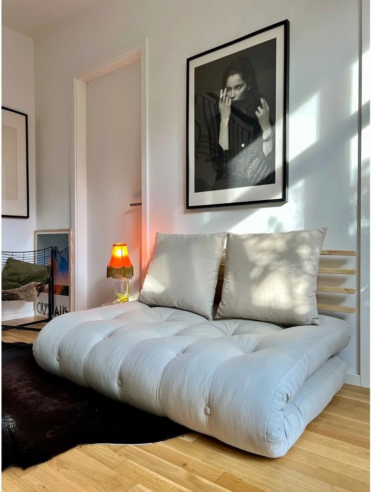 Rozkladacia pohovka s ľanovým poťahom Karup Design Shin Sano Natural/Linen