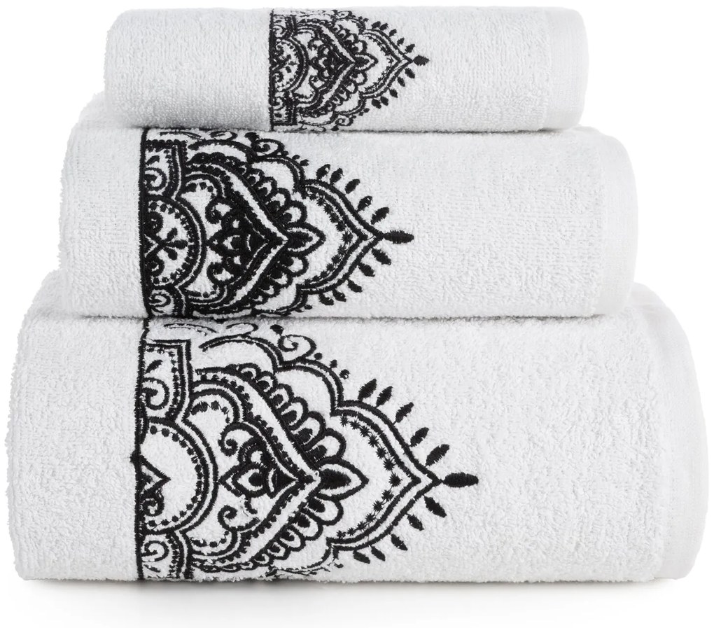 FROTÉ UTERÁK LAURA SADA 1KS 30X50 CM, 1KS 50X90 CM, 1KS 70X140 CM BIELA