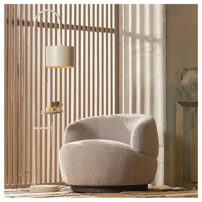 Svetlosivé otočné kreslo Wolly – WOOOD