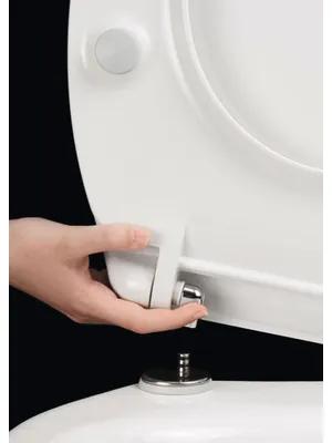 WC doska Form & Style Banyan biela s automatickým plynulým sklápaním