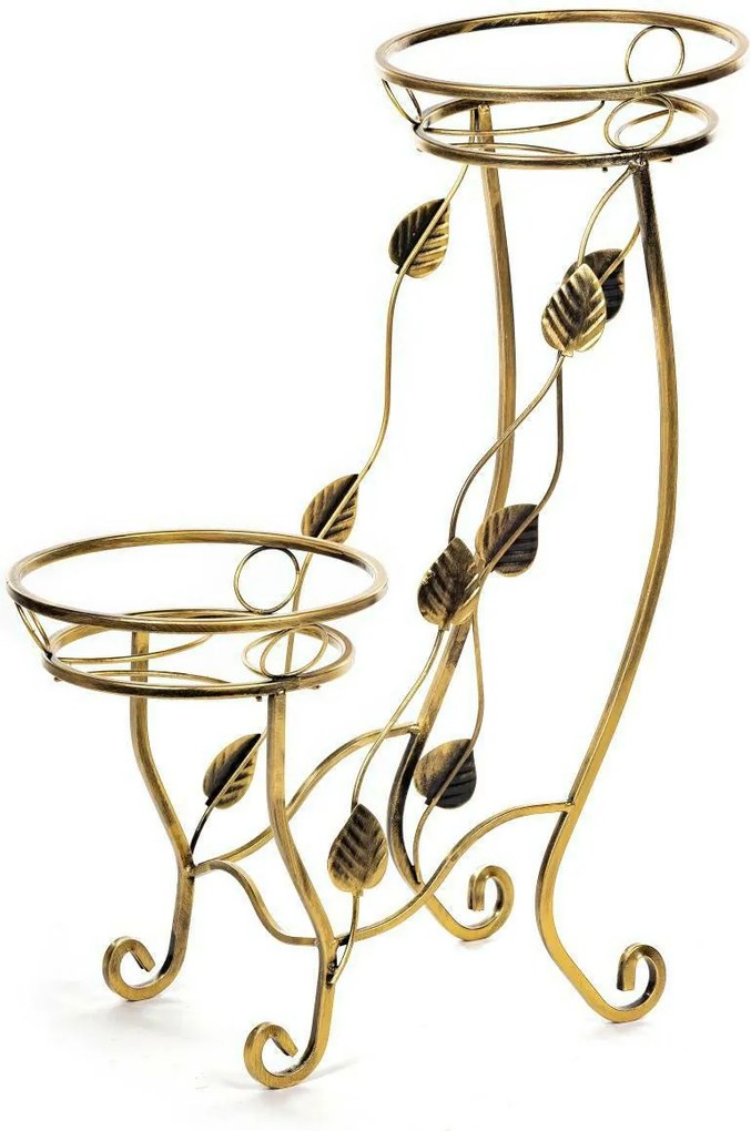 STOJAN NA KVETINÁČ JULYAN 70X50X25 CM ZLATÁ