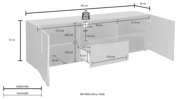 Televízny stolík SERIAN dub sonoma