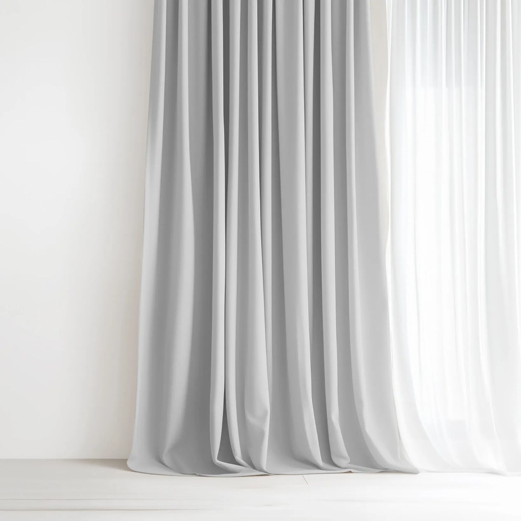 Goldea dekoračný záves - sivý 220x150 cm