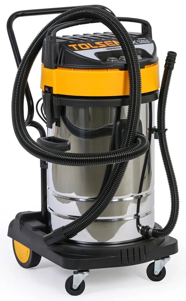 Priemyselný vysávač, suché/mokré sanie, 3000 W, 80 l