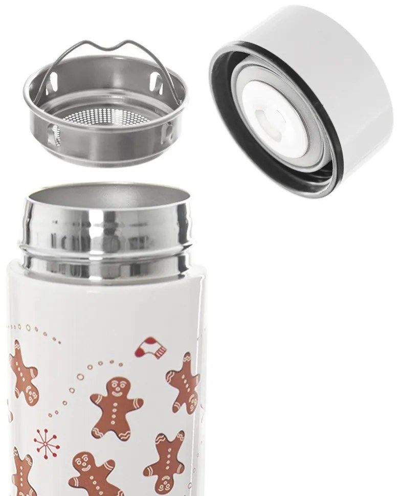 Biela termoska 400 ml – Orion