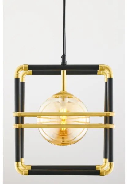 Jupiter 2026 - Luster na lanku FIORI 2xG9/10W/230V čierna/zlatá/béžová