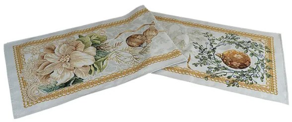 Gobelínový obrus Zlaté Vianoce 45x140 cm