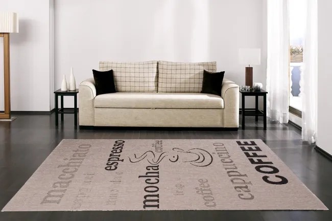Koberec šnúrkový Floorlux 20220 strieborný / čierny