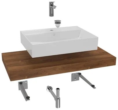 Grohe Dolce kúpeľňová zostava s doskou pod umývadlo 100x8x50 cm dub charleston KSETDO14