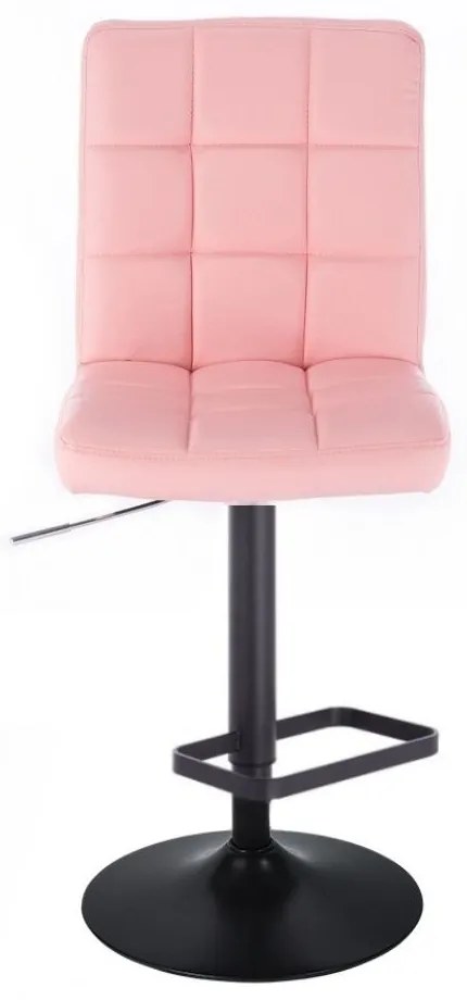 LuxuryForm DESIGN Barová stolička TOLEDO na čiernom tanieri - ružová
