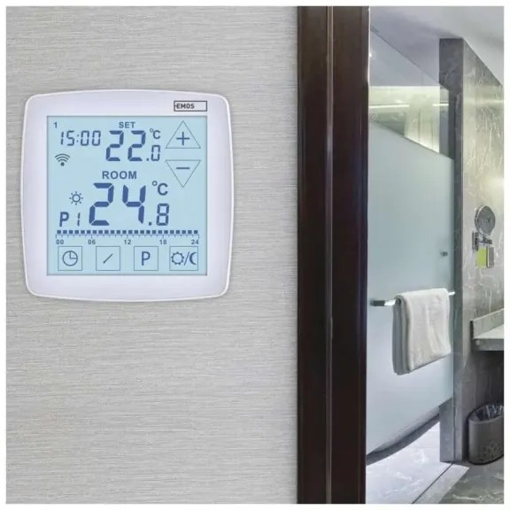 Bezdrôtový digitálny termostat GoSmart 230V/16A Wi-Fi Tuya