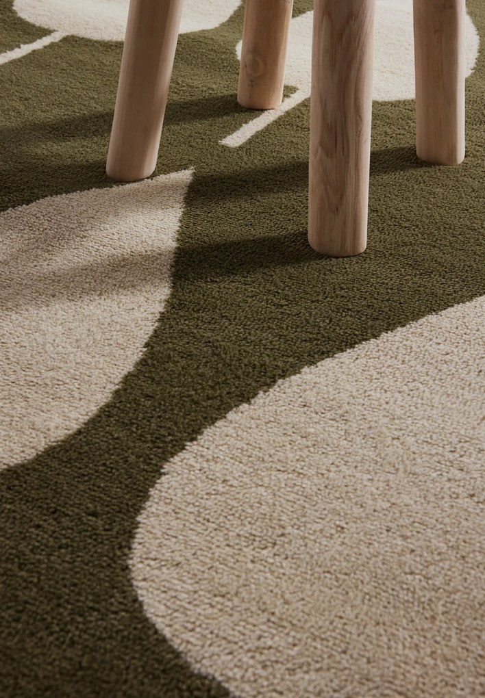 Detský koberček Adventures 106215 Green Cream, 120x170, zelená, detská izba, Hanse Home