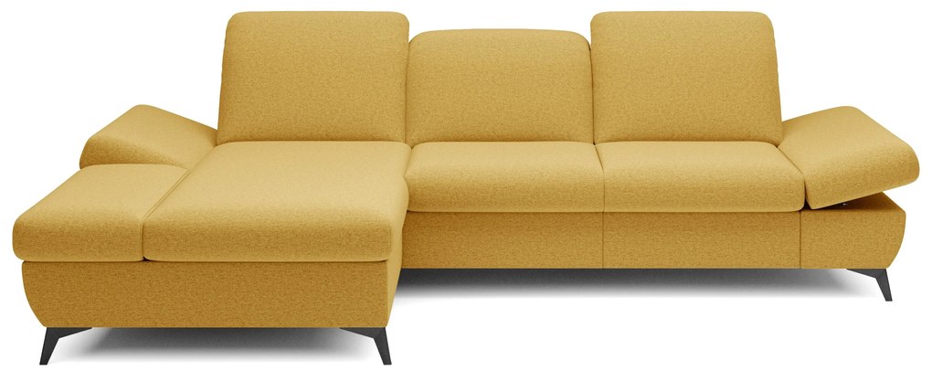 Rohová sedacia súprava Harpie (horčicová) (L). Akcia -10%. Vlastná spoľahlivá doprava až k Vám domov. 1097986