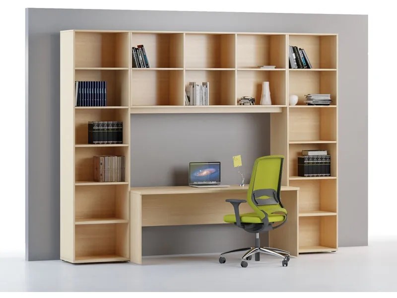 Písací stôl INTEGRO, 740 x 1750 x 700 mm, buk