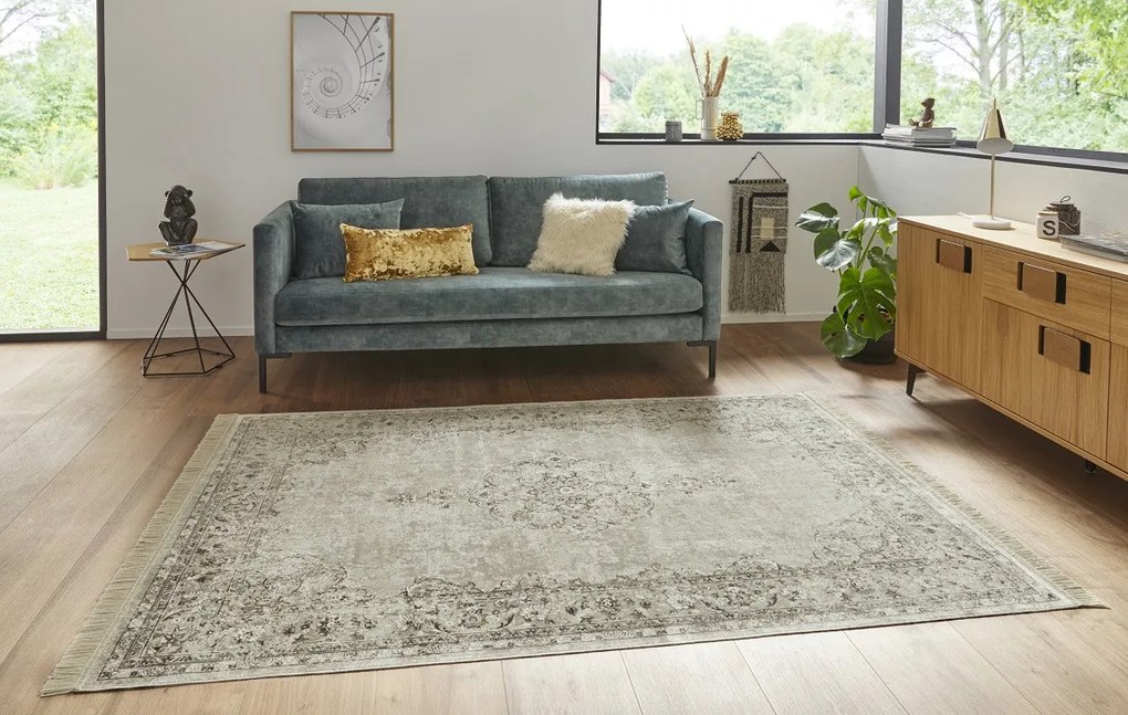 Hanse Home, Kusový koberec Naveh 104382 Cream, 135x195, biela, chodba / predsieň