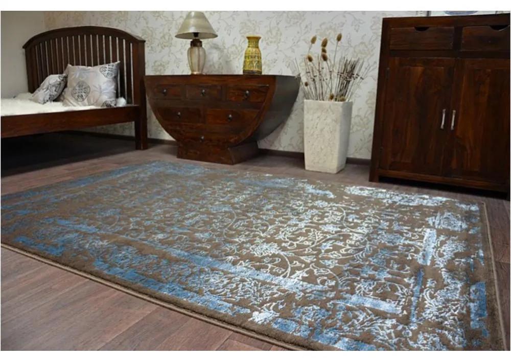 Luxusný kusový koberec akryl Icon hnedý 120x180cm