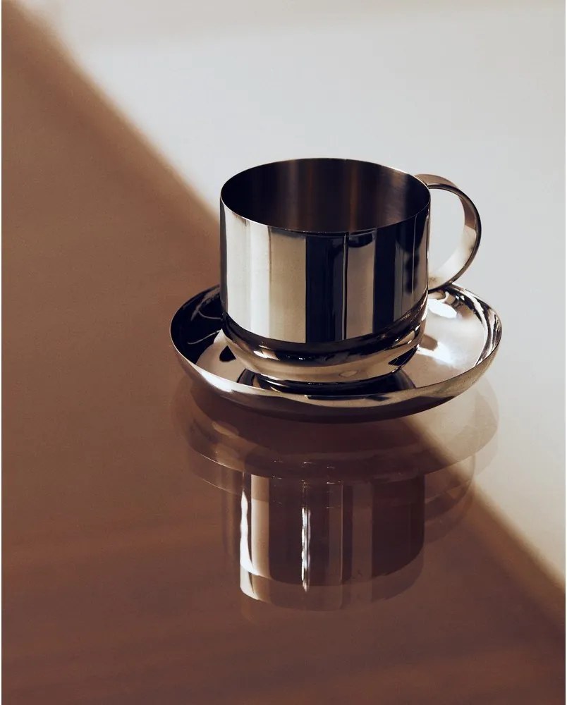 Šálky v súprave 2 ks z nehrdzavejúcej ocele v striebornej farbe Nirela – Kave Home