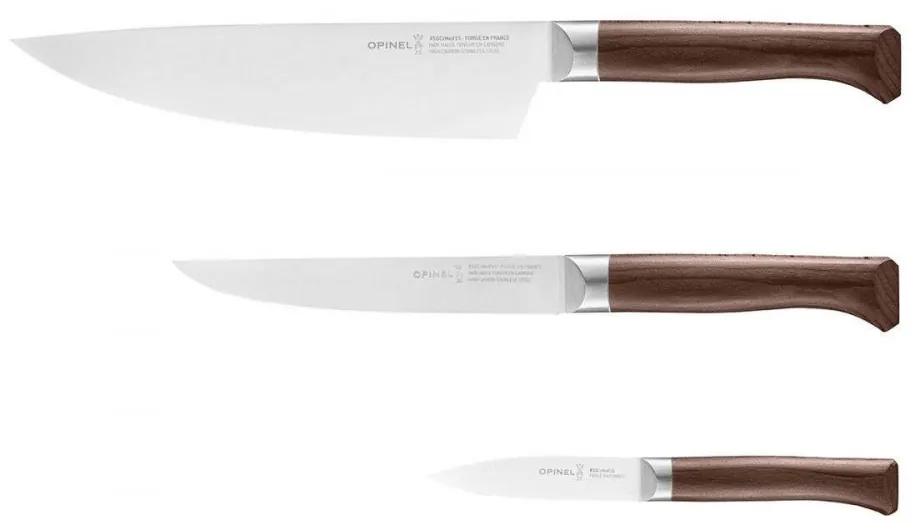 Opinel Les Forgés 1890 Trio sada 3 nožov, kuchársky nôž, príborový nôž a nôž na zeleninu, 002292