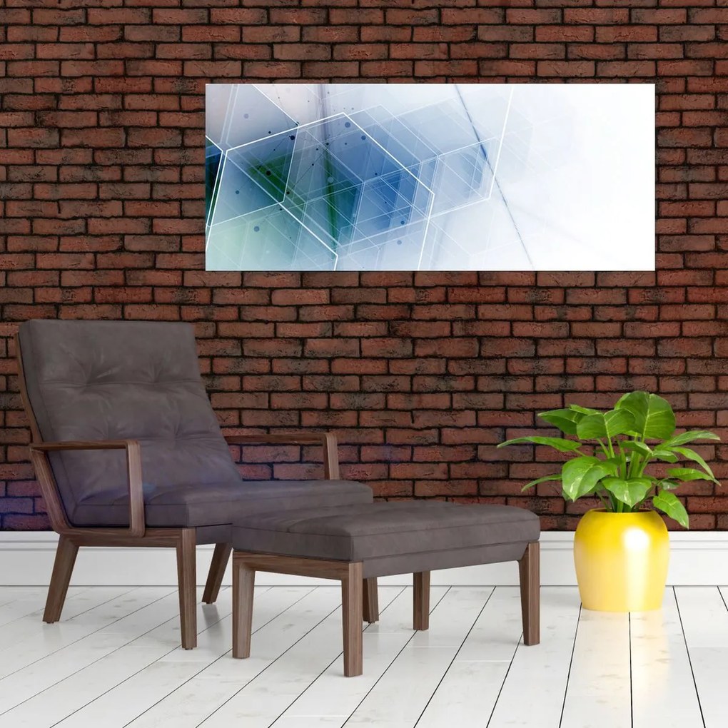 Obraz - Geometrické útvary (120x50 cm)