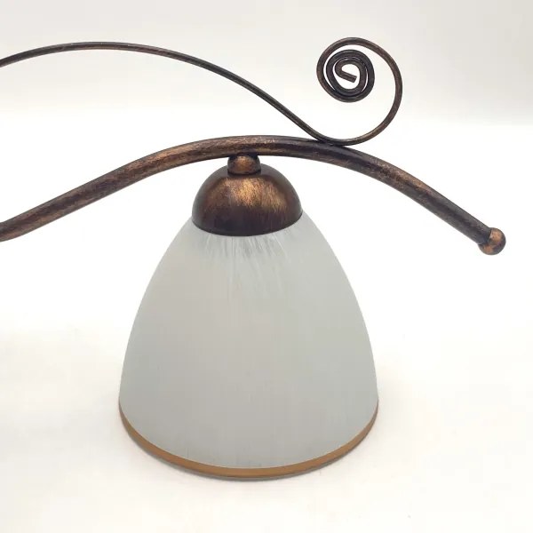 Luster na reťazi RETRO 2xE27/60W/230V medená/patina