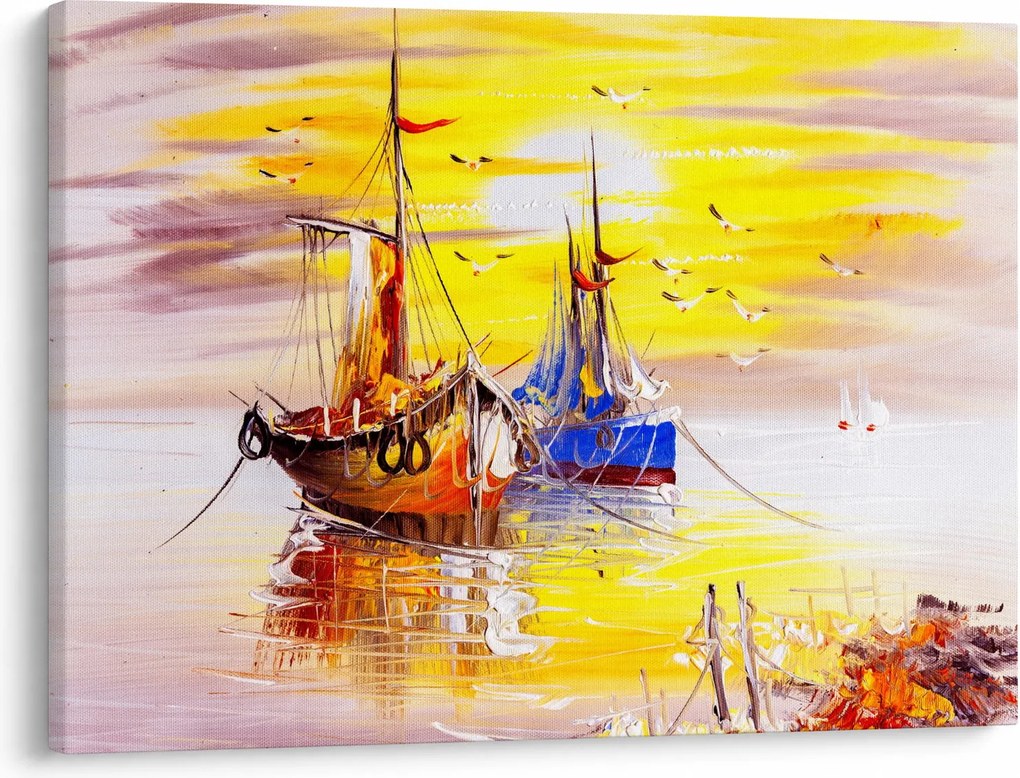 Obraz - Maľba loďou (70x50 cm)