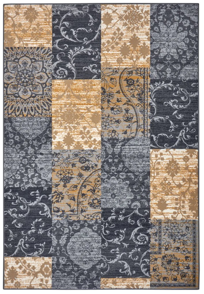Hanse Home Collection koberce Kusový koberec Gloria 105522 Grey Mustard - 200x290 cm