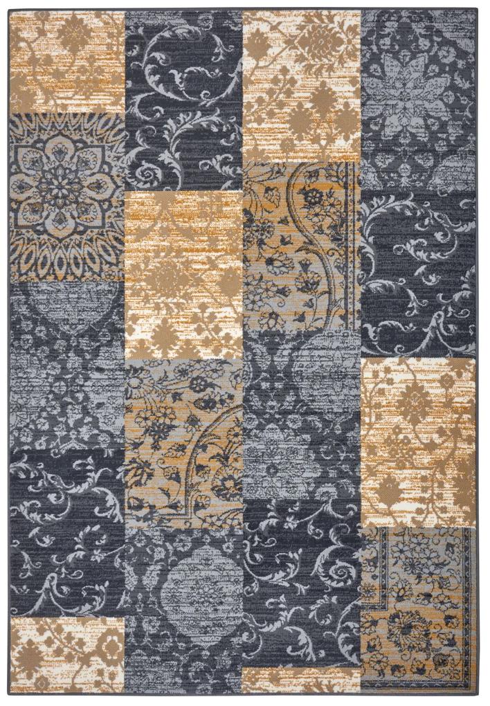 Hanse Home Collection koberce Kusový koberec Gloria 105522 Grey Mustard - 80x150 cm