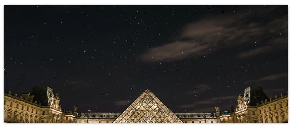 Obraz - Louvre v noci (120x50 cm)
