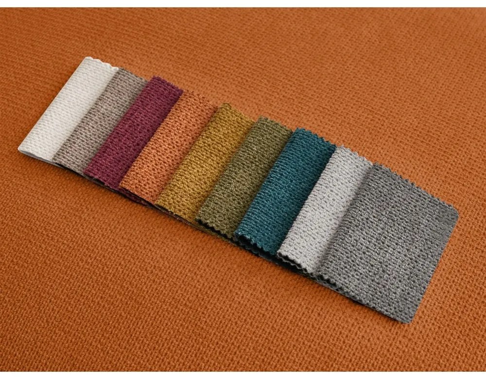 Oranžová rozkladacia pohovka 214 cm Ernest – Bobochic Paris