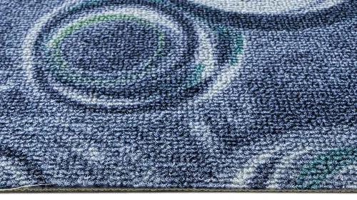 Koberce Breno Metrážny koberec DROPS 74, šíře role 400 cm, modrá, viacfarebná