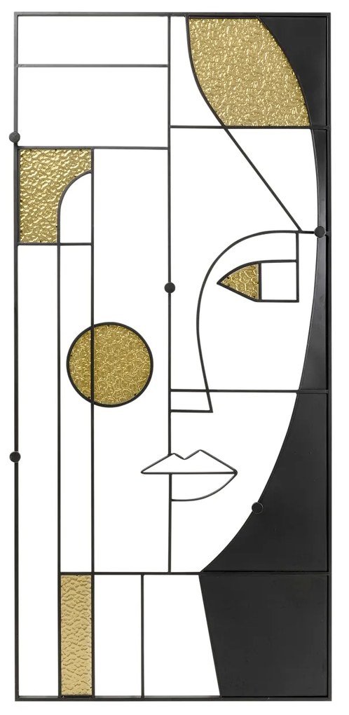 Art Girl Face nástenný vešiak viacfarebný 90x200 cm