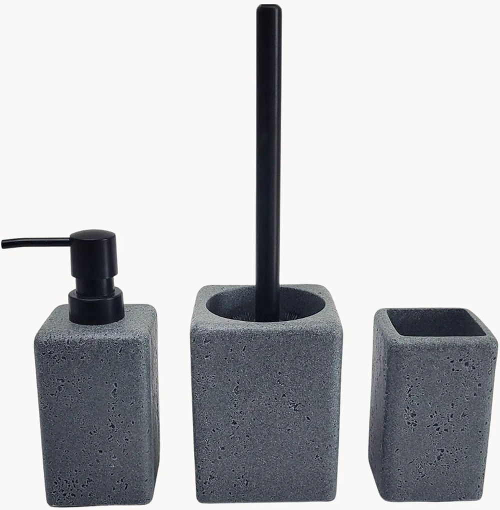 Kúpeľňové doplnky z prírodného kameňa Granite, 3 ks